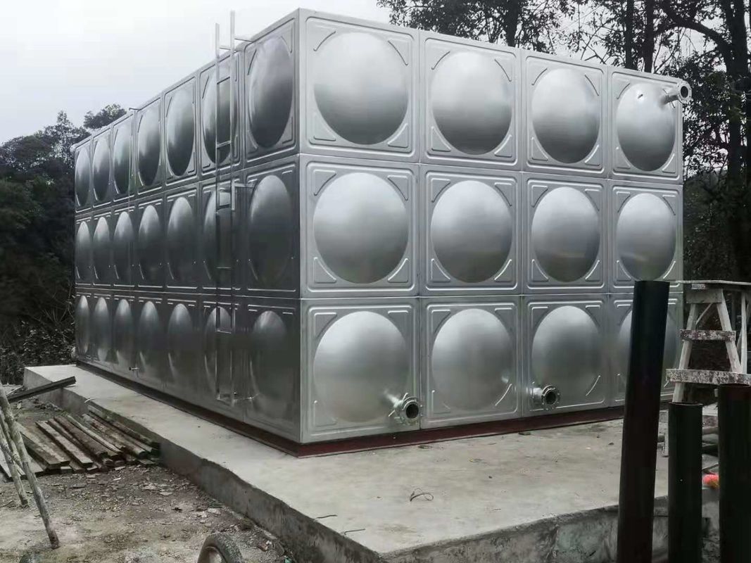 مخازن آب از فولاد ضد زنگ 1.0MPa 0.6MPa برای فضای باز