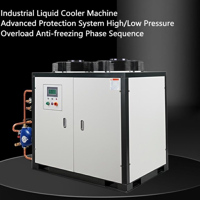 Industrial Liquid Cooler Machine with Advanced Protection System High/Low Pressure Overload Anti-freezing Phase Sequence