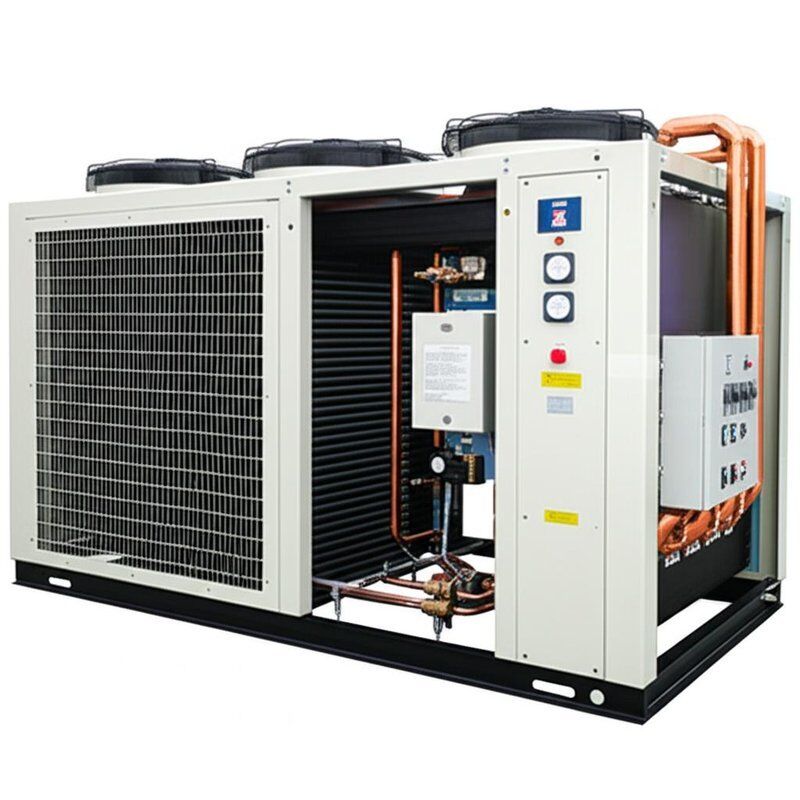 دستگاه خنک کننده آب فینل با فشار بالا و پایین فشار بیش از حد سیستم حفاظت از فرسایش ضد یخ سطح سر و صدا 65dBA